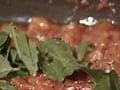 Zucchini loaf with tomato basil sauce and grilled chicken
