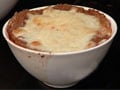 French Onion Soup with Mozzarella Cheese