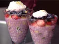 Fresh fruit parfait