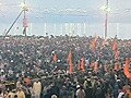 Video : 3 crore devotees expected to take the holy dip at Kumbh Mela today