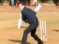 Video: Howzzat? David Cameron plays cricket with Mumbai children