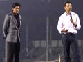 Video : Shah Rukh and Dravid wish budding cricketers good luck