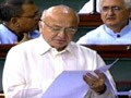 Video: Home Minister Sushil Kumar Shinde's blunder: Re-reads statement in Parliament