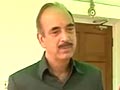 Video : MPs quit for selfish reasons, not Telangana cause: Ghulam Nabi Azad to NDTV