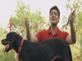 Paras plays around with pets named Alicia, Winnie and Bella