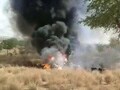 Video : MiG-21 crashes in Rajasthan, pilot ejects safely