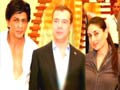 Video : Russian president meets SRK, Kapoors
