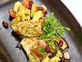 Fish steak with pineapple relish