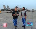 Rocky, Mayur at HQ of 24 squadron of Air Force
