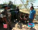 Rocky and Mayur at the HQ of 81 Armoured Regiment