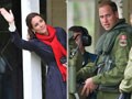 Video : Kate takes photos as William lands on water