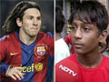 Slum children to escort Messi