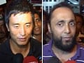 Bhaichung, Rahul Bose after the Messi match