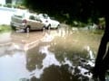 Video : Delhi rain: Residents wade through knee-deep water