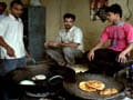 Savouring poori chana in Hoshiarpur