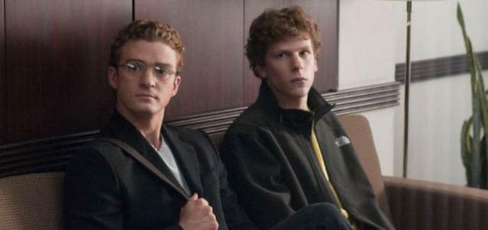 Parker is played by Justin Timberlake in The Social Network. (Photo: A still from The Social Network with Justin Timberlake as Sean Parker (left) and Jesse Eisenberg as Mark Zuckerberg)