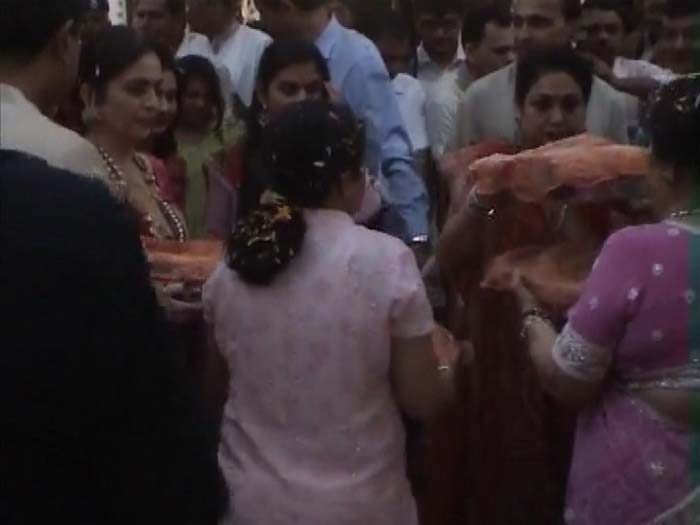 Nita and Tina Ambani at the two-day family reunion in Chorwad (Gujarat).