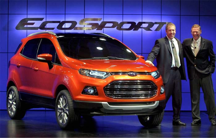 Ford Motors has unveiled a new compact SUV ? Ecosport, mainly designed for emerging markets like India.<br><br> It will be powered by a 1 litre engine from the 3 cylinder Ecoboost range.