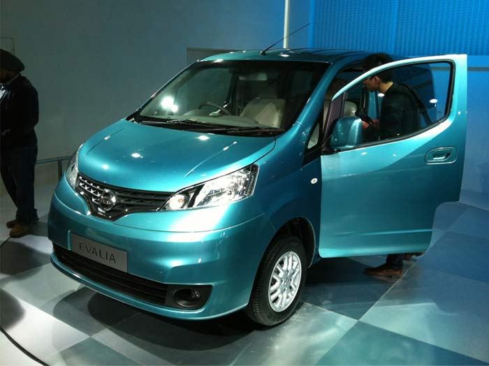 Japanese auto major Nissan has unveiled its seven-seater multipurpose vehicle (MPV)  Evalia.<br><br>.Nissan has developed the Evalia in partnership with Ashok Leyland and will produce the car at its plant near Chennai.