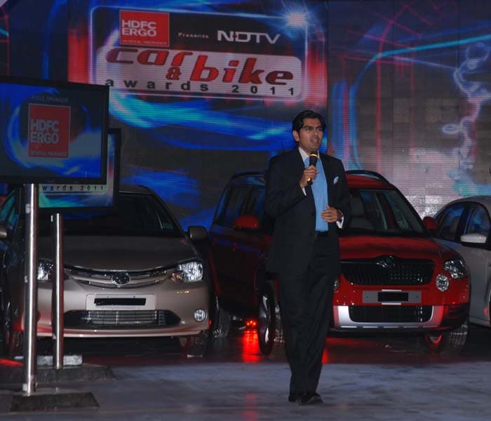 Siddharth Vinayak Patankar, editor-auto at NDTV, hosting the glamorous evening.