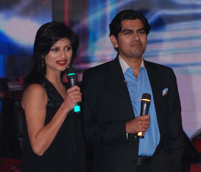 Siddharth Vinayak Patankar on stage with Ayesha Sharma of NDTV Good Times.