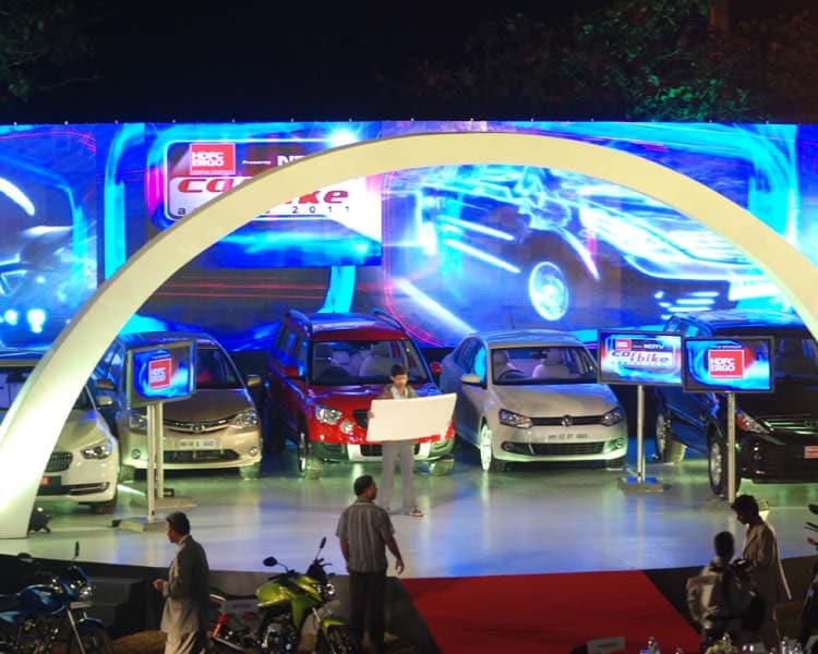 A view of the NDTV Car and Bike Awards 2011 venue.