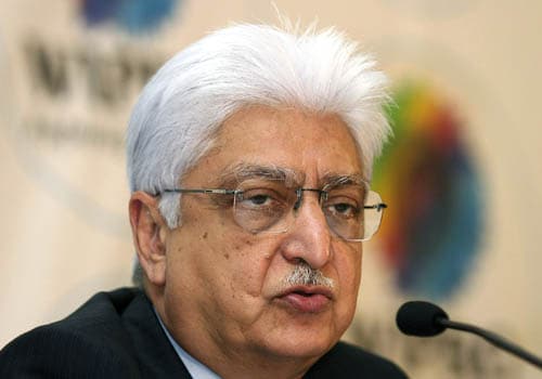 Azim Premji is the chairman of Wipro. <b>Net worth estimated at $14.9 billion.</b> Premji completed his initial education at St. Mary's School in Mumbai. He was pursuing his studies in electrical engineering from Stanford University, California, USA at the age of 21 when he was forced to drop out and take over the family business due to the sudden death of his father in 1966. Wipro is the provider of integrated business, technology and process solutions on a global delivery platform. (AP photo)