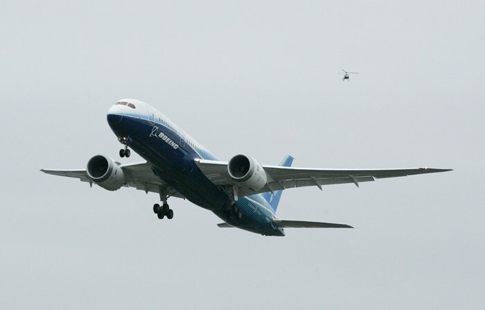 The version being tested will be able to fly up to 250 passengers about 9,000 miles. A stretch version will be capable of carrying 290 passengers and a short-range model up to 330. (AP photo)