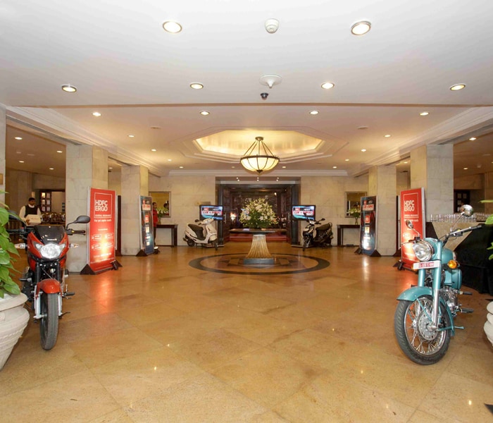 The foyer studded with nominated bikes