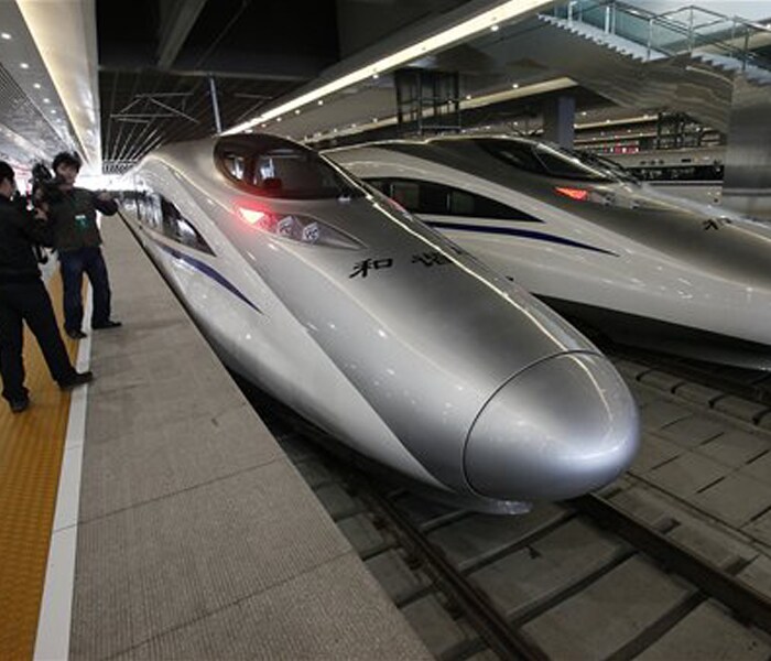 China has unveiled its newest bullet train, the CRH380, which can attain a top speed of 420 kilometers per hour (262 mph), a world speed record, and announced that the Three Gorges Dam, the world's biggest hydroelectric project, is now generating electricity at maximum capacity ? engineering triumphs that signal the nation's growing ambitions as its economy booms. The successes demonstrate how, after decades of acquiring technology from the west, Beijing has begun to push the limits of its new capabilities, setting the bar higher on mega-projects as it seeks to promote the image of a powerful, modern China. (Photo: AP)