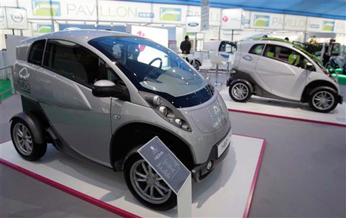 You could be forgiven for thinking this is some long-lost cousin of the Tata Nano. Actually, it is the Neoma car project on display at the Geneva International Motor Show.