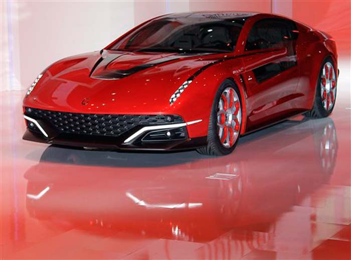 The Giugiaro seen during a preview of Volkswagen at the 82nd Geneva International Motor Show. Italdesign Giugiaro is an auto engineering and design firm in Italy that has been working with Volkswagen for decades. It recently sold a majority stake to VW's subsidiary Lamborghini Holdings.