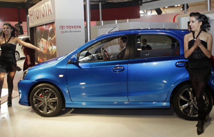 Toyota Kirloskar Motor (TKM) aims to capture 10 per cent of the Indian car market by 2015, mainly on the back of Etios. Over 15 lakh cars were sold in the country in 2009-10. (Photo: AP)