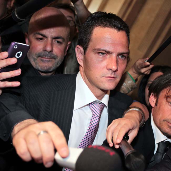 Kerviel's sentence was a huge victory for his former employer Societe Generale SA, France's second-biggest bank, which long had a reputation for cutting-edge financial engineering and has put in place tougher risk controls since the scandal broke in 2008. Kerviel maintained that the bank and his bosses tolerated his massive risk-taking as long as it made money ? a claim the bank strongly denied. (AP Photo)