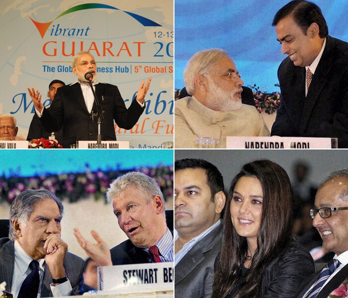 With the who's who of India's corporate world in attendance in Gandhinagar, Gujarat Chief Minister Narendra Modi told the Vibrant Gujarat Summit that the 21st century belonged not just to India, but also the larger Asia and Africa. Modi kicked off the state's 5th biennial two-day global summit on January 12, confident of pulling investment commitments larger than the $243 billion attracted by the previous edition. <br><br>In the current edition, the summit has attracted some 20,000 participants from 19 Indian states and 60 countries. Japan and Canada are the partner countries. Here's a look at the event...