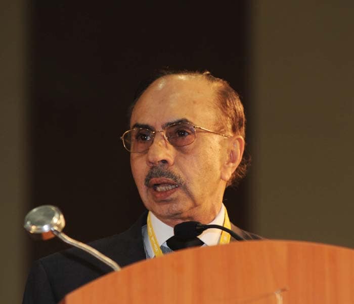 Adi Godrej, chairman of Godrej Group speaks during Vibrant Gujarat 2011. Adi Godrej gave full marks to Modi for his government's sustainable and inclusive policies. (Photo: AFP)