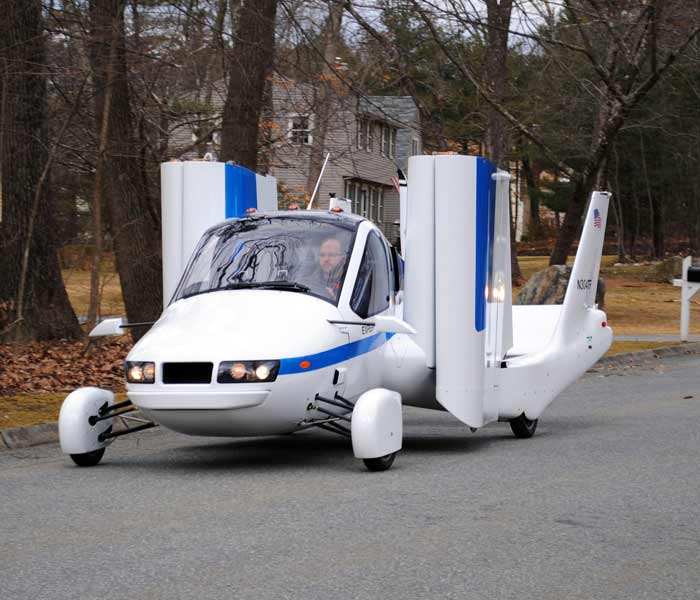 The flying car has always had a special place in the American imagination. The Transition can reach around 112 km per hour on the road and 184 in the air.<br><br>Source: Terrafugia Inc