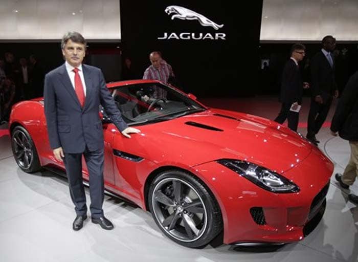 Jaguar F-Type: <br /><br />

Tata Motors-owned JLR is showcasing its much awaited convertible, F-Type, which closely follows the footsteps of its legendary predecessor E-type, whose production was cancelled in the 1970s. It is likely to be one of the showstoppers.
<br />
The two-seat roadster, which is likely to enter production by 2013, is designed to compete with roadsters such as the Porsche Boxster, BMW Z4, and Mercedes-Benz SLK-Class. The car is expected to be launched initially as a convertible, with a coup� following.