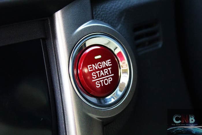 The fourth generation City now comes with a start-stop button, doing away with key ignition. Well finished, the use of red implies sportier performance.