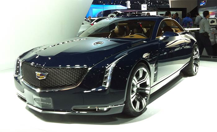 <strong>#6</strong> The <strong>Cadillac Elmiraj</strong> concept is grand, ostentatious and points to the future design direction from Cadillac. After going very edgy and geometrical with its car design language the past few years, the brand seems to be taking that more high-end now. The Elmiraj was first seen two months ago at a private invite-only event in Carmel, a few miles South from here, but the LA Show is its first public viewing. The car could be developed into the next XTS production model that rivals the BMW 7 or Jaguar XJ. The concept uses a 4.5 litre engine with 500 bhp on tap.