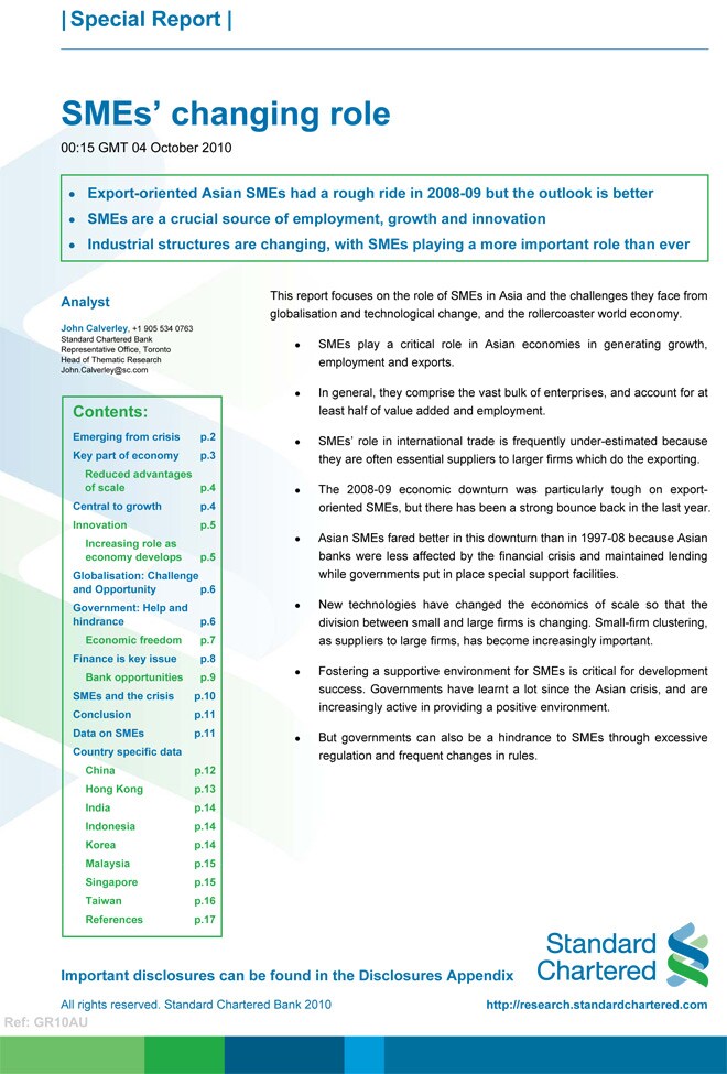 Role of SMEs in Asia