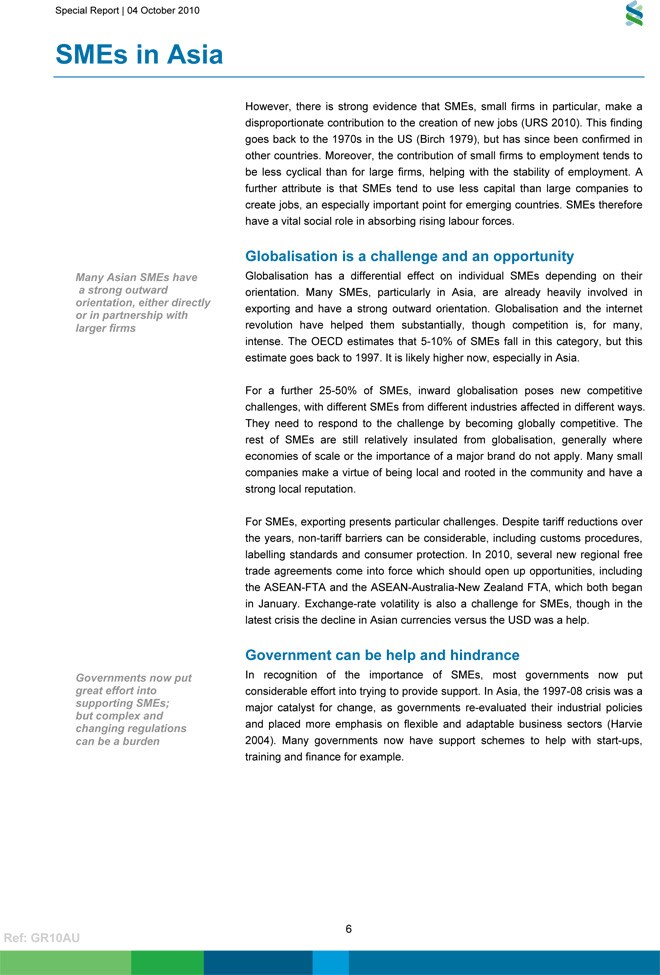 Role of SMEs in Asia