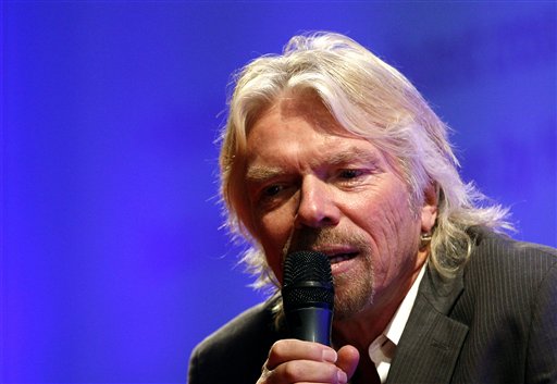 British billionaire Richard Branson, founder of the Virgin Group, speaks at a forum entitled "Dawn of the New Decade - Alternative Investment in Asia" in Kuala Lumpur, Malaysia. (AP)