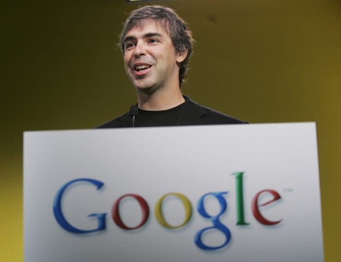 Co-founder and president of products at Google <br>
Powerful People#22<br>
Larry Page was Google's founding CEO and grew the company to more than 200 employees and profitability before moving into his role as president of products in April 2001. While in the Ph.D. program in computer science at Stanford University, Larry met Sergey Brin, and together they developed and ran Google, which began operating in 1998.