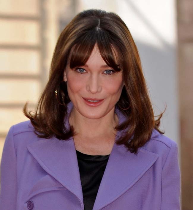 Carla Bruni-Sarkozy<br>
<br>Age: 42<br>
<br>Italian-born French songwriter, singer, and former model. Since February 2008, she has been married to the President of the French Republic, Nicolas Sarkozy.(AP)<br>