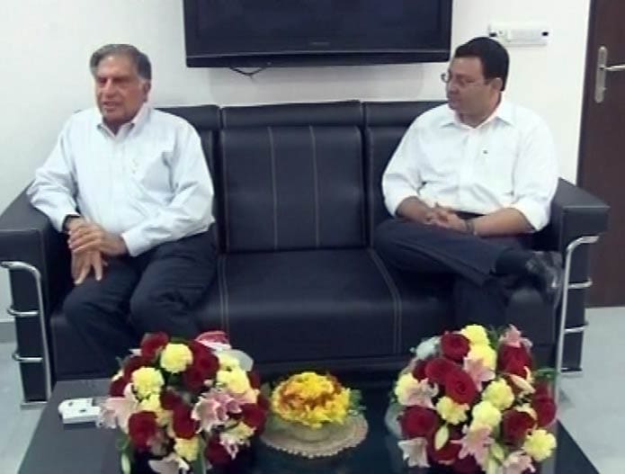 Ratan Tata, Cyrus Mistry meet Narendra Modi