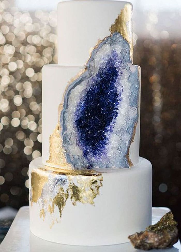 New Geode Wedding Cake Rocks - ABC News