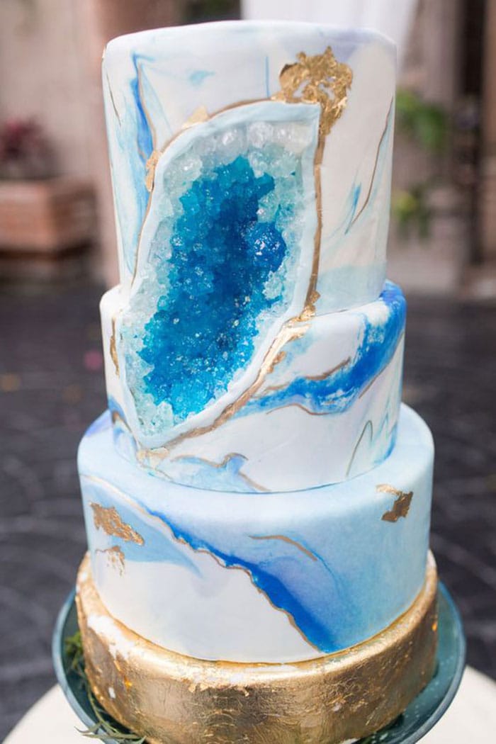 3 tier Geode Cake – Regnier Cakes