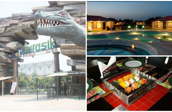 What: Valentine's day celebrations at Jurasik Park Inn. <br><br>

Available during the celebrations are:<br><br>

Water Park: four water rides, which includes a pool with giant slides, a pool with medium slides, a wave pool, and a kids slide pool with sprinklers.<br>

Ticket: Rs 700<br><br>

Food: Jurasik Park has its own dinosaur themed restaurant called the Fiery Grill. Some highlights of Valentine's Day special menu are:<br><br>

?	Starters are served on a live grill on the table<br>

?	Happy hours from 11am to 11pm<br><br>

Valentine's Day Special Offers:<br><br>

?	Luxurious 16 super deluxe cottages and 2 family suites with private kitchen at Rs 5000/night. <br>

?	Super deluxe cottages & Family suites at Rs 10,000/night. <br><br>

 When: 10th February till 14th February <br><br>
Where: G.T. - Karnal Road, National Highway 1, Sonepat, Haryana, 131027<br><br>

Contact: 0130 400 1000<br><br>