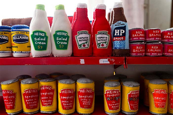 A Shop Full of Hand-Stitched Groceries That Look Sew Real! A Shop Full of Hand-Stitched Groceries That Look Sew Real!